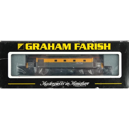 368 - Two Graham Farish N gauge model railway locomotives with cases, numbers 371-105 and 371-130