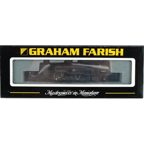 367 - Two Graham Farish N gauge model railway locomotives with cases, numbers 372-525 and 372-526