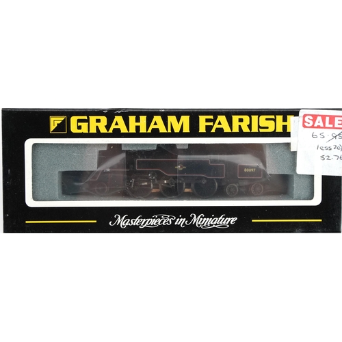 363 - Two Graham Farish N gauge model railway locomotives with cases, numbers 371-020Z and 372-525