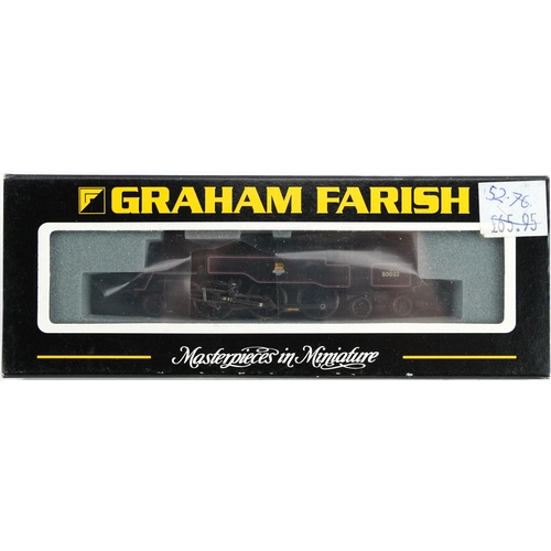 365 - Two Graham Farish N gauge model railway locomotives with cases, numbers 1735 and 372-526