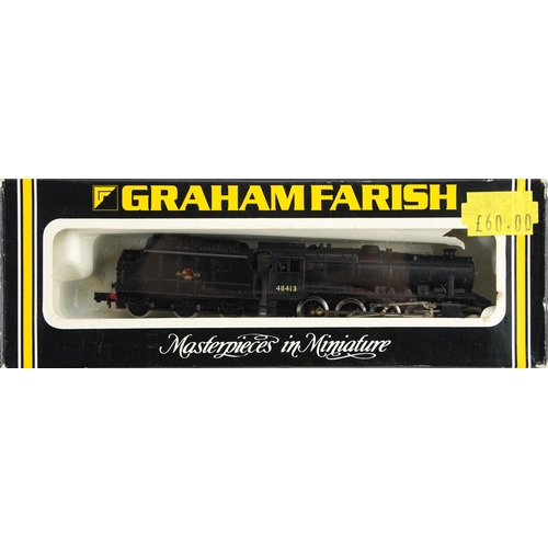 354 - Two Graham Farish N gauge model railway locomotives with tenders and cases, number 1905 the other un... 