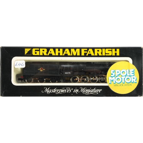 354 - Two Graham Farish N gauge model railway locomotives with tenders and cases, number 1905 the other un... 