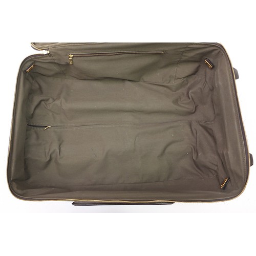 86 - Louis Vuitton Pegase green monogrammed canvas trolley travel suitcase, serial number SP0062, 57cm hi... 