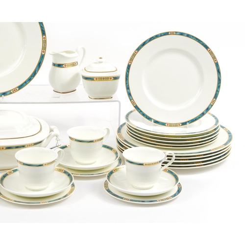 74 - Villeroy & Boch Villa Magica dinner and teaware including lidded tureen, plates and cups with saucer... 