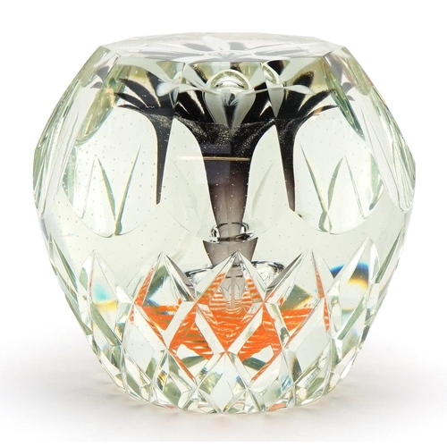 61 - Sarah Peterson & Martin Murray, Caithness glass paperweight titled Flaming Beauty, limited edition 1... 