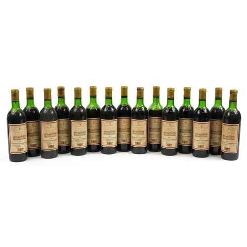 110 - Fifteen bottles of 1971 Chateau Fourreau Bordeaux red wine