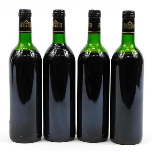 118 - Four bottles of 1989 Chateau Deyrem Valentin Margaux red wine