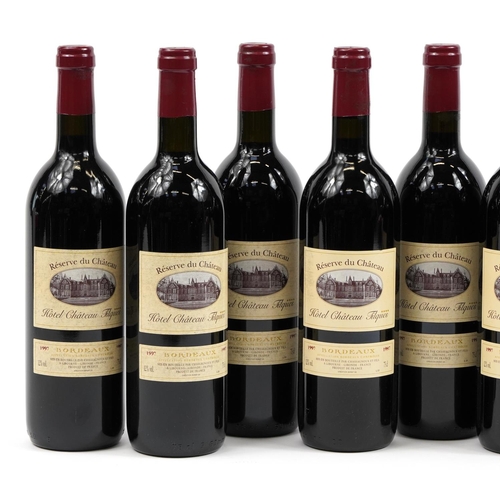 119 - Eight bottles of 1997 Reserve du Chateau Hotel Chateau Tilques red wine