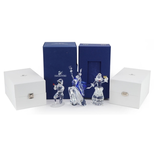 7 - Three Swarovski Crystal figures with boxes including Magic of Dance, the largest 21cm high