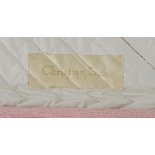 89 - Vintage Christian Dior silk toiletry bag, 7.5cm wide