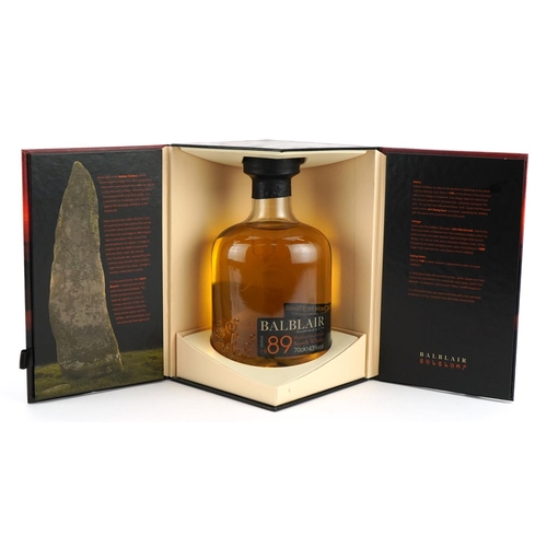 115 - Bottle of Balblair vintage 1989 second release bottle of Highland Single Malt Scotch Whisky with box... 