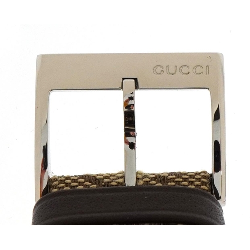 1506 - Gucci, ladies Gucci Bandeau wristwatch numbered 104 with Gucci box, overall 38mm wide