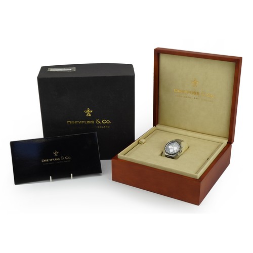 1627 - Dreyfuss & Co, gentlemen's Dreyfuss & Co Series 1953 wristwatch with box and certificate, numbered 1... 