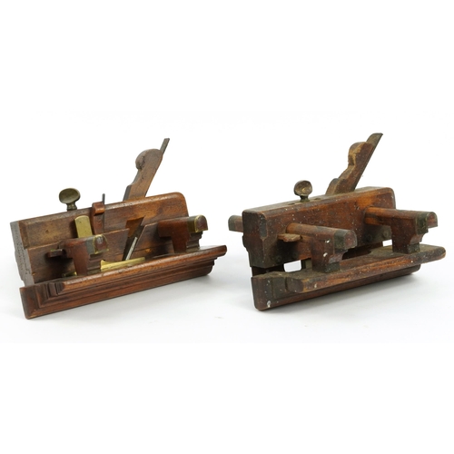 231 - Two 19th century boxwood plough planes including John Moseley & Son and Marples & Son numbered 1943