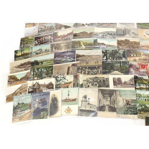 2009 - Collection of Eastbourne related postcards including Beachy Head, Royal Parade and Wish Tower