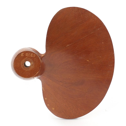 473 - Military interest hardwood propeller impressed E Rees, 26cm in length