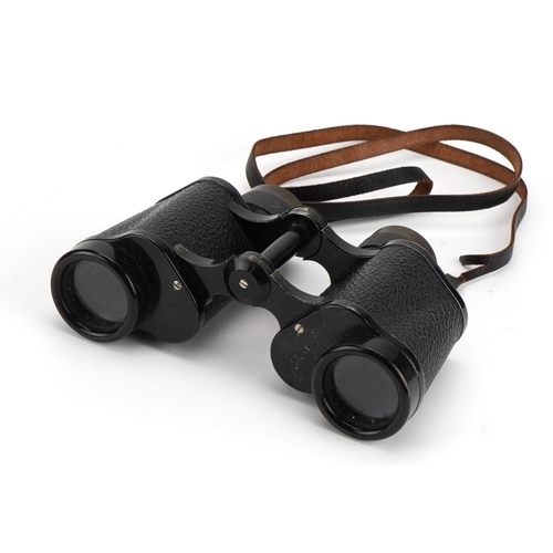 1793 - Pair of Carl Zeiss Jena Deltrentis 8x30 binoculars with leather case, the binoculars numbered 138640... 