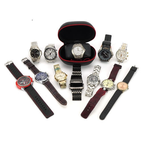 2633 - Vintage and later ladies and gentlemen's wristwatches including Sekonda, Tissot and Stauer