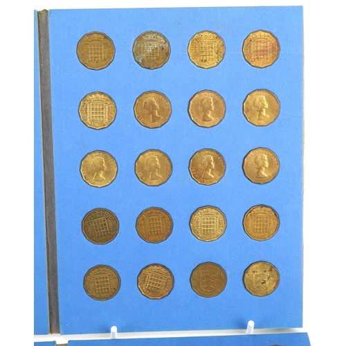 1914 - Collection of British threepenny bits including The Great Britain Threepence Brass set and and The G... 