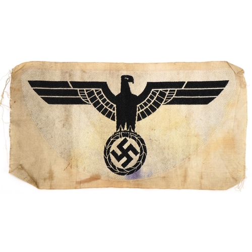 1777 - German military interest cloth patch, 26cm x 15cm