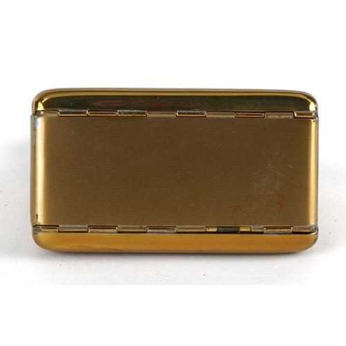 357 - Vintage ladies compact combination purse/cigarette case in the form of a handbag, 9.5cm wide