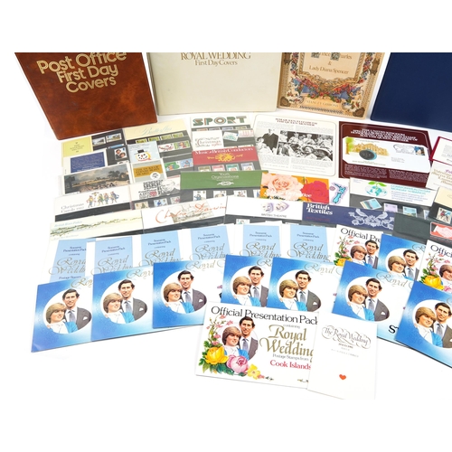 2039 - Collection of stamps and first day covers including presentation packs, some arranged in albums