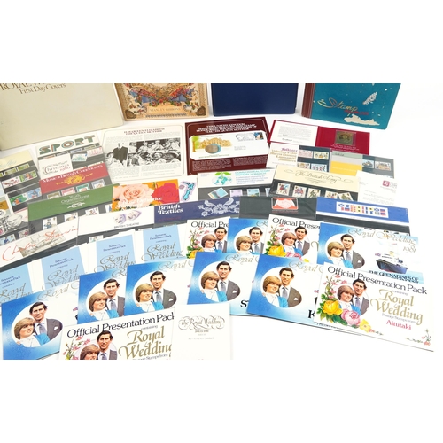 2039 - Collection of stamps and first day covers including presentation packs, some arranged in albums