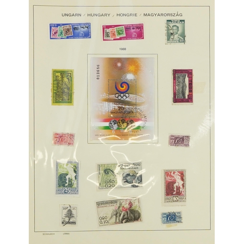 2033 - Extensive collection of world stamps arranged in nineteen albums including Cuba, Cyprus, Africa and ... 