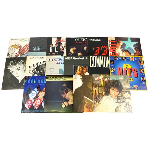 1726 - Vinyl LP records including Sade, Queen, The Police, Madness, Duran Duran and Bob Dylan