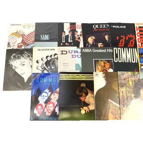 1726 - Vinyl LP records including Sade, Queen, The Police, Madness, Duran Duran and Bob Dylan