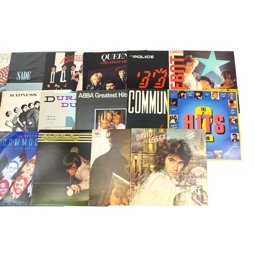 1726 - Vinyl LP records including Sade, Queen, The Police, Madness, Duran Duran and Bob Dylan