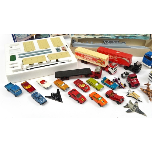 1434 - Vintage and later diecast vehicles including Corgi advertising container lorries, Matchbox, Airfix s... 