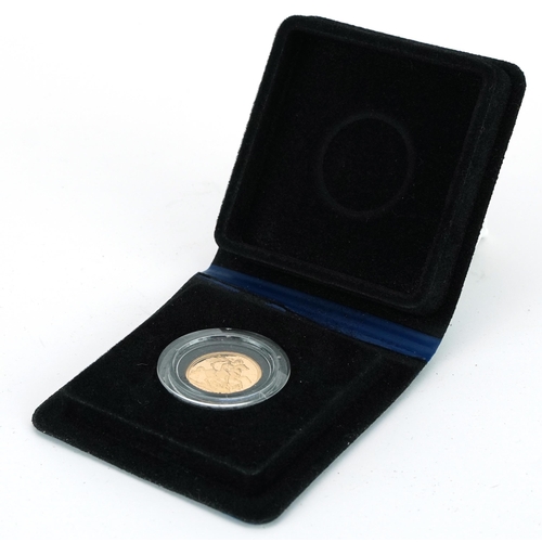 1882 - Elizabeth II 1979 gold proof sovereign with fitted case and box