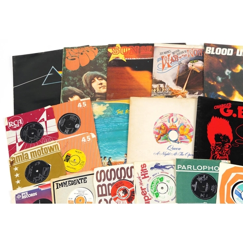 1727 - Vinyl LP records and 45rpms including The Beatles, Pink Floyd, Blood Uncles, The Agents of Chaos and... 