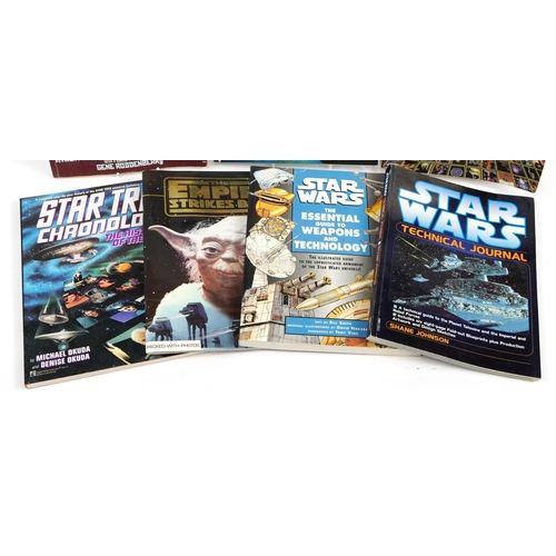 2041 - Six Star Wars and Star Trek Sci Fi books and magazines including The Next Generation Technical Manua... 