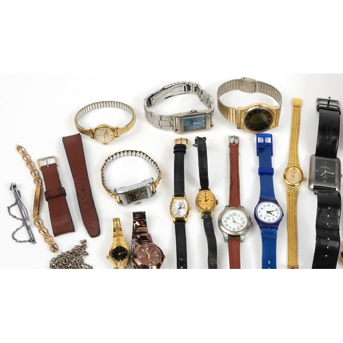 2641 - Large collection of vintage and later ladies and gentlemen's wristwatches and pocket watches includi... 
