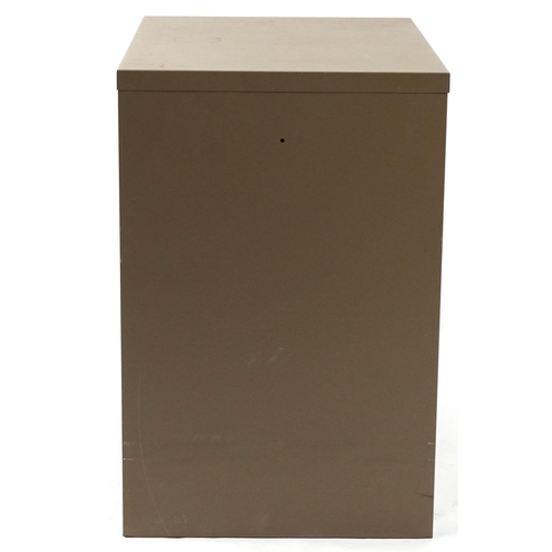 841 - Two drawer metal filing cabinet, 71cm H x 50cm W x 62cm D