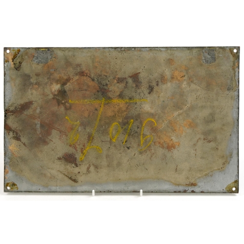 477 - Vintage shipping interest cast metal Werkspoor NV Amsterdam 1935 plaque, 40cm x 24.5cm