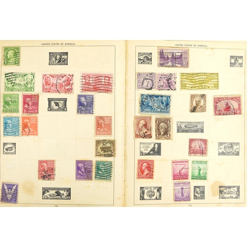 2037 - Collection of British and world stamps arranged in eight albums including Penny black and Penny reds