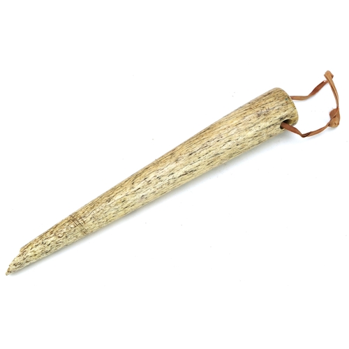 486 - Marine interest whalebone marlin spike, 30cm in length