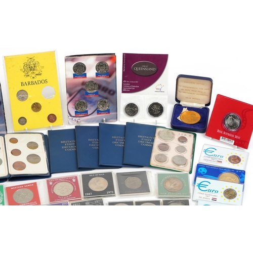 1901 - Antique and later British and world coins including British first decimal coin sets and commemorativ... 