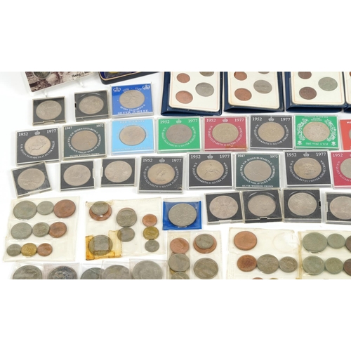 1901 - Antique and later British and world coins including British first decimal coin sets and commemorativ... 