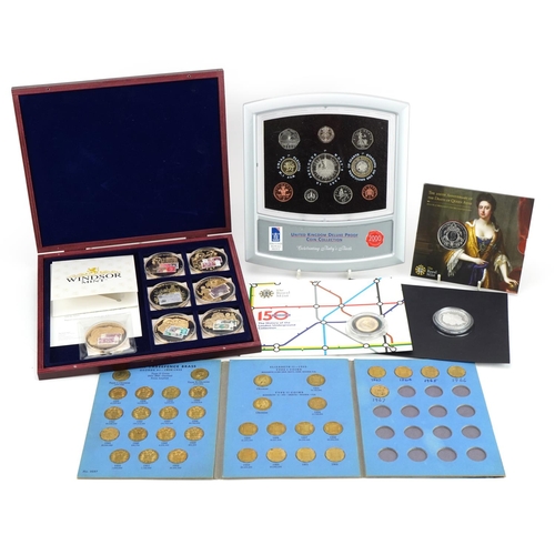 1893 - British coinage including Winsor Dynasty Princess silver proof five pound coin, 100th Anniversary of... 