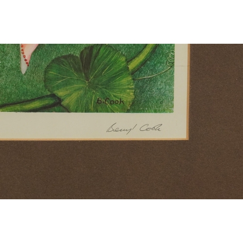 103 - Beryl Cook - Fairy Dell, pencil signed print in colour with embossed watermark, mounted, framed and ... 