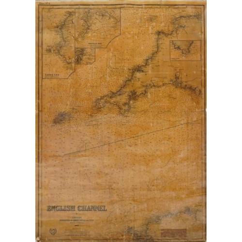 1291 - Three Canvas backed Admiralty maps