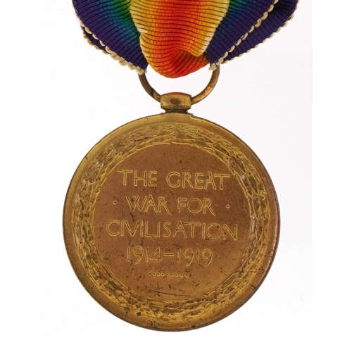 1748 - British military World War I Victory medal awarded to S4-086977PTE.E.J.WEATHERLEY.A.S.C.