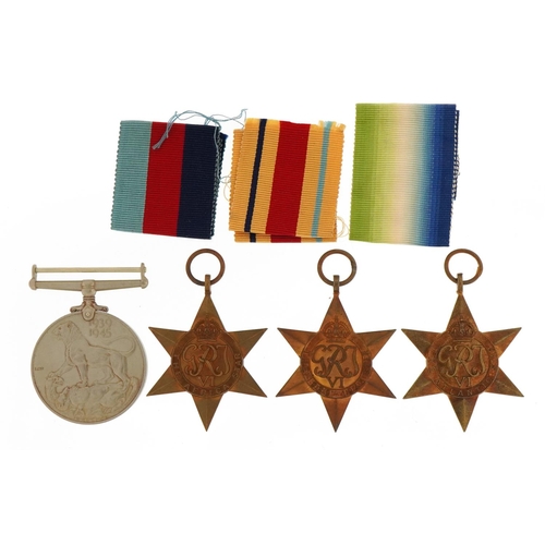 1757 - Four British military World War II medals including three stars