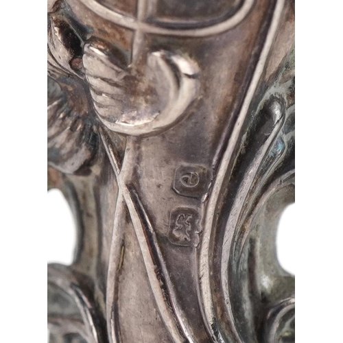 1843 - Adie & Lovekin Ltd, Art Nouveau silver desk seal, Birmingham 1904, 7.5cm high, 11.2g