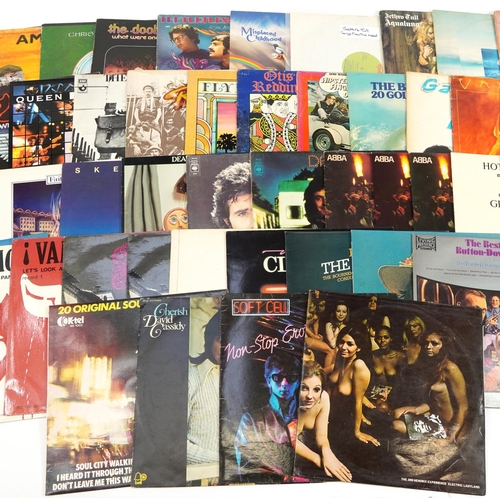 1738 - Vinyl LP records including The Jimi Hendrix Experience, Electric Ladyland, The Doors, The Doobie Bro... 