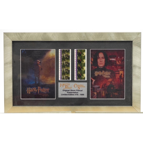 1410 - Three limited edition film cell displays comprising The Matrix, Harry Potter and the Chamber of Secr... 